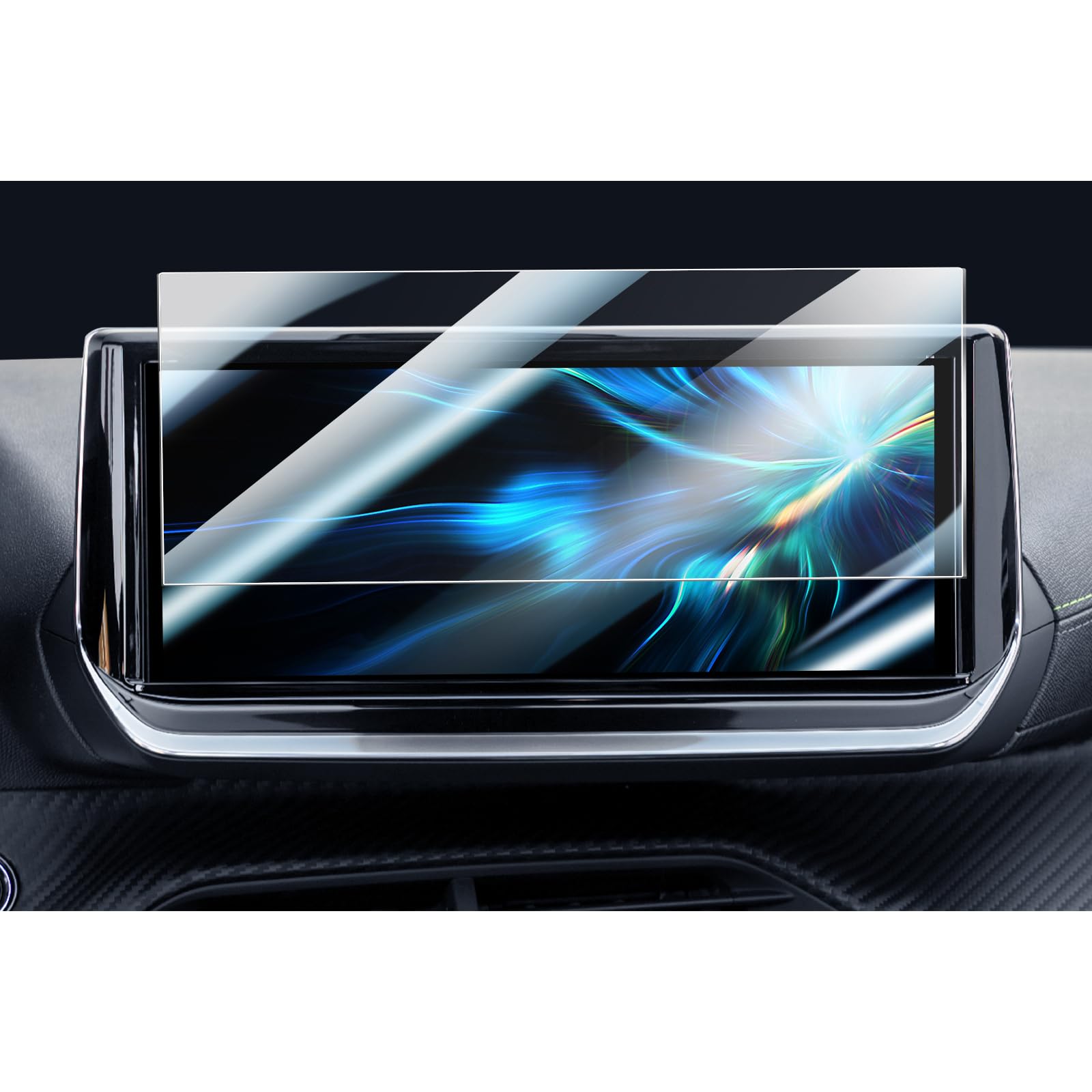 Film De Protection écran Verre 9H Pour Peugeot 208 / 2008 Restylage 2023-2025 - 10 Pouces Tactile, Anti-rayures