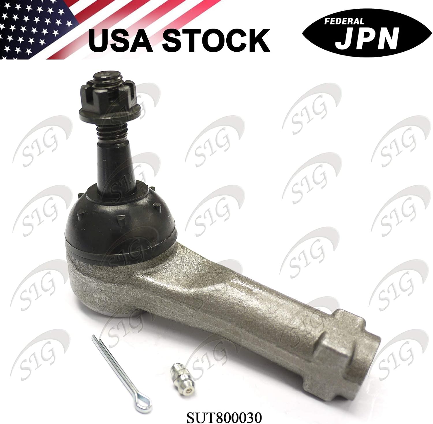 Front Outer Tie Rod End Compatible with Chevrolet & Pontiac & Saturn Model Cobalt & Equinox & HHR & G5 & Pursuit & Torrent & Ion & Vue (Replacement# 25956927, ES80479, ES800030) - SUT800030