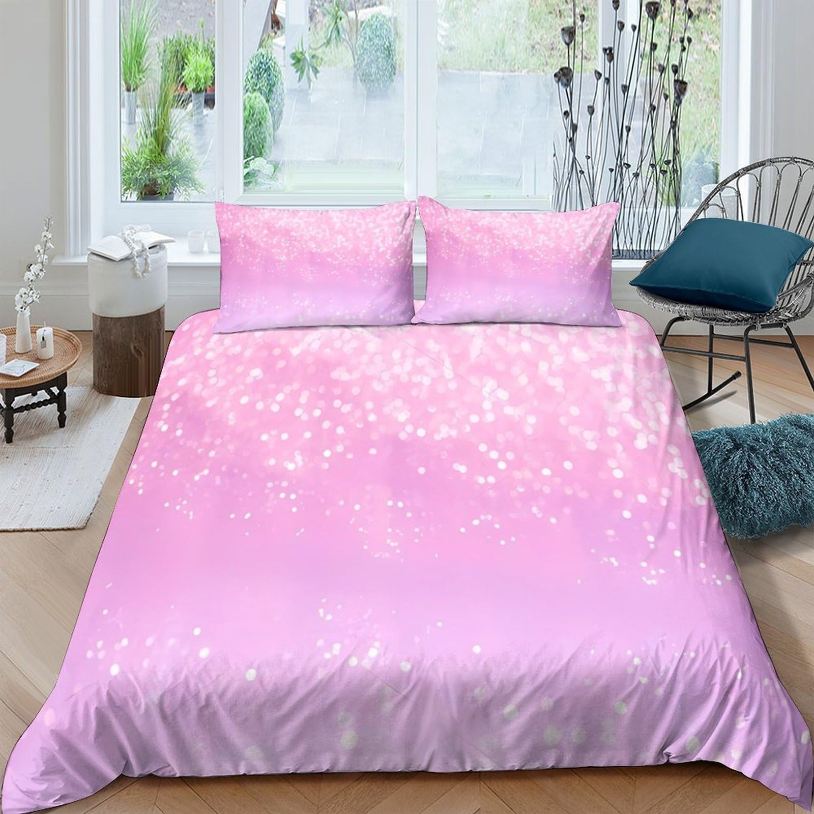 Ctjqhvkz Style-3 3D Printed Sakura Blossom Fitted Sheet Microfiber Pink Bedroom Decor Cherry Flower Bed Cover For Home Guest Room Single（135X200cm）