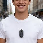 2.7K Mini Caméra du corps, 10M Imperméable, Noir 32GB Carte mémoire 130° Cam du corps à angle large, livré avec 10M Etui imperméable, pour sports sous-marins, cyclisme et bloging quotidien