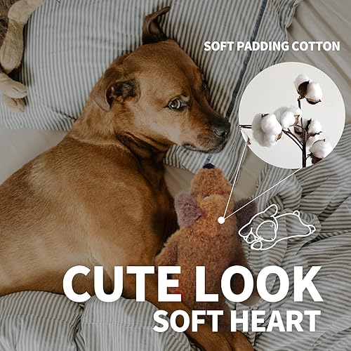 Miniatura 4 de ALL FOR PAWS Animales de peluche para perros con latidos del corazón, juguetes para perros pequeños para aliviar la ansiedad del perro, juguete de