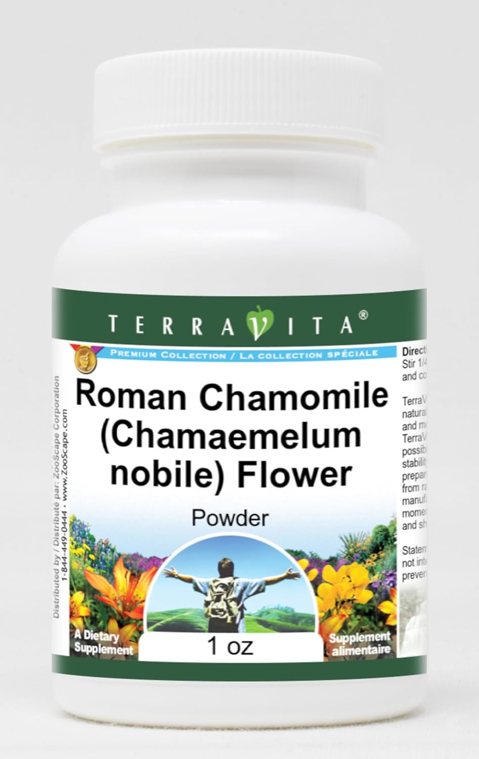 Terravita Roman Chamomile (Chamaemelum nobile) Flower Powder (1 oz, ZIN: 511284) - 3 Pack