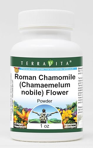TerraVita Manzanilla romana (Chamaemelum nobile) Flor Polvo (1 oz, ZIN 511284) - Paquete de 3