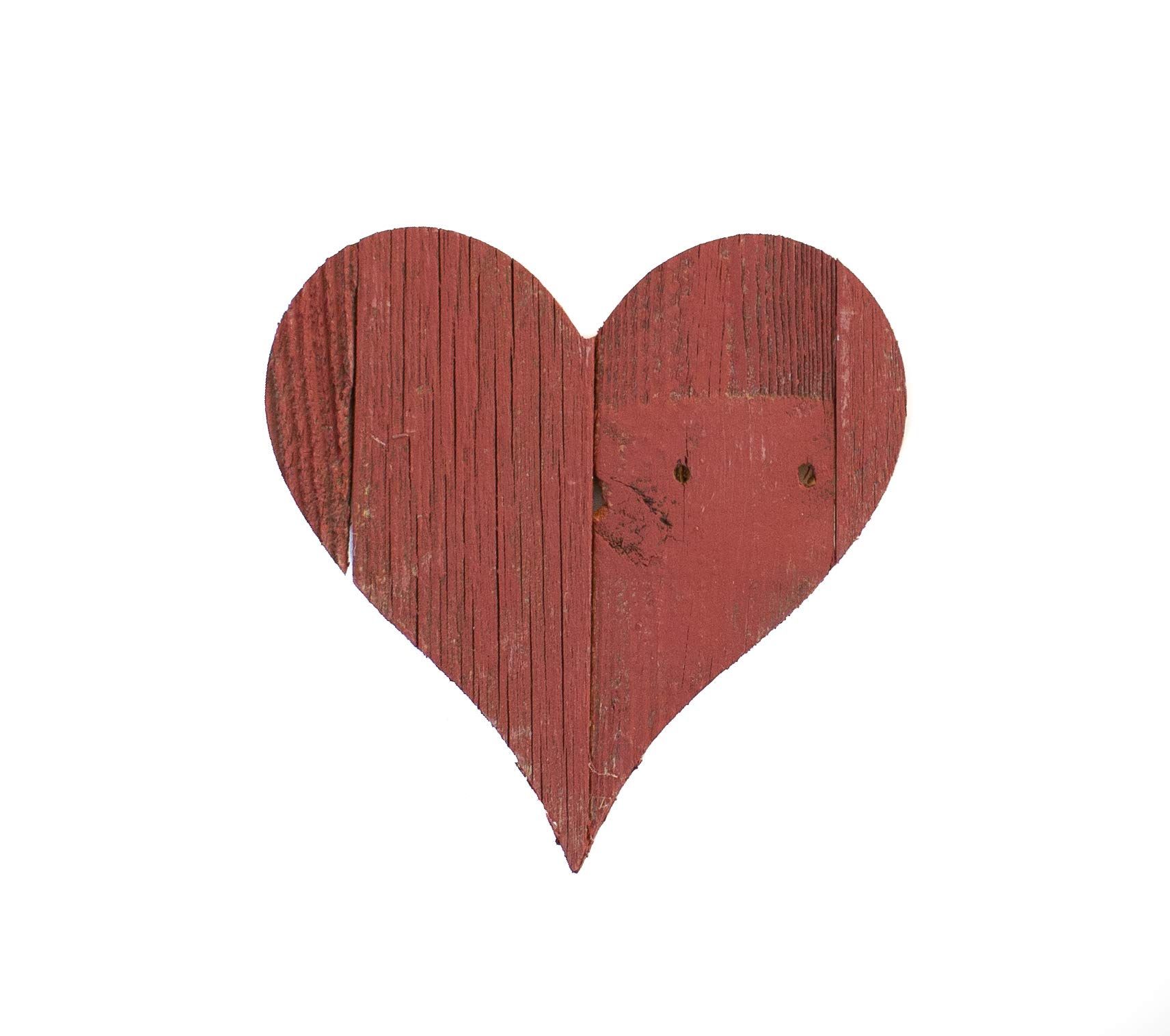 Wooden Heart Wall Decor – 8” Wooden Hearts Decor in Rustic Handmade Design – Home Decor Accents From Upcycled Wood - Unique Nature Friendly Heart