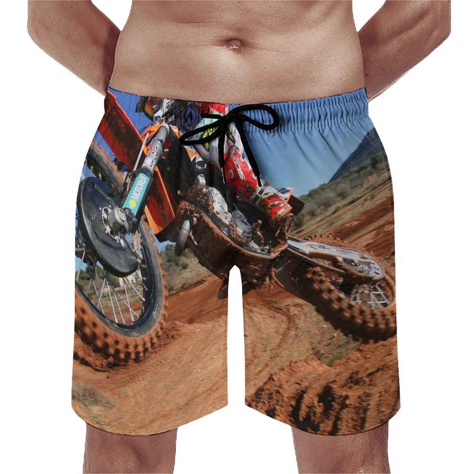Swim trunk avec poches style motocross idéal pour la plage en taille S - 8