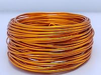 Vista 18 de Alambre de aluminio anodizado calibre 15 de 49 pies para hacer joyas y manualidades (0.059 in, negro, 41510)