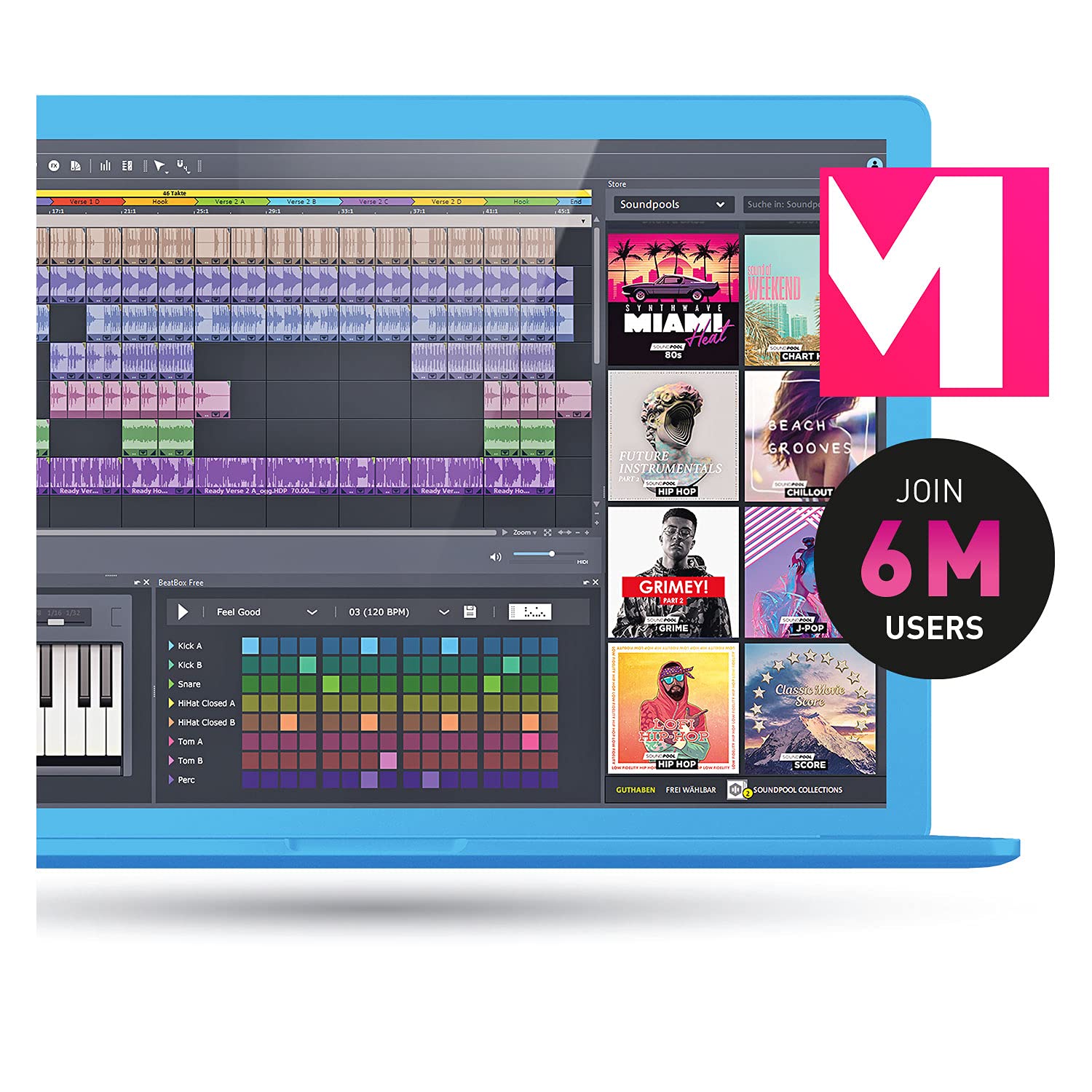 Music Maker Plus Edition 2022: Professional sound for creative music production