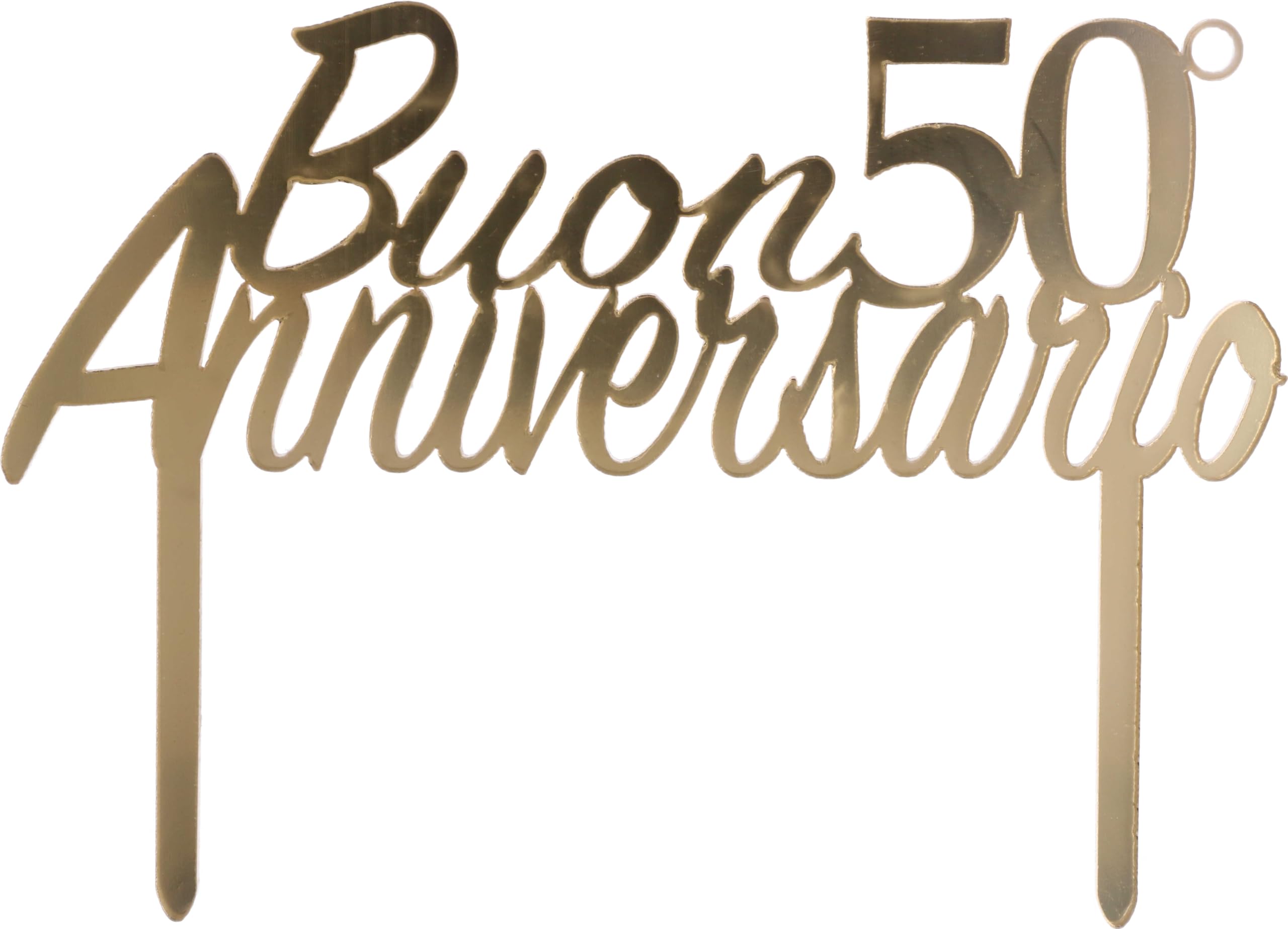 Cake Topper 50th Anniversary Plex
