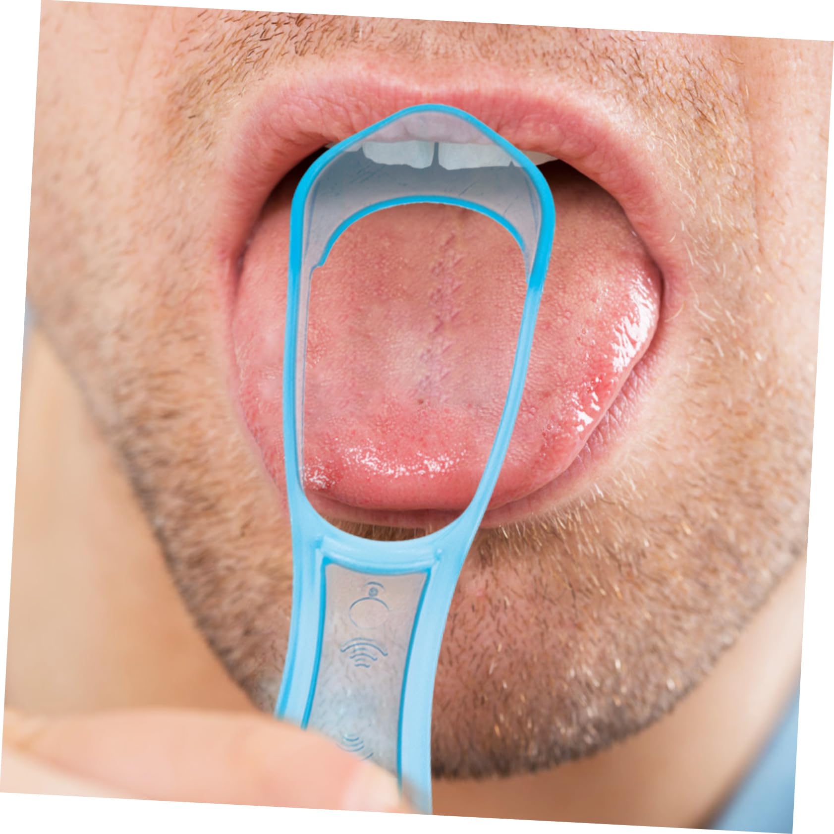 minkissy 60 Pz raschietto per lingua per l'igiene orale tongue scraper raschietto lingua raschietto per il rivestimento della lingua raschiare la lingua pulitore di lingua domestico Palmare