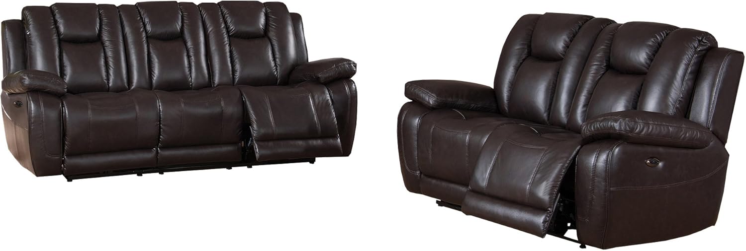 Coja by Sofa4life Leather Power Sofa and Loveseat Recliner