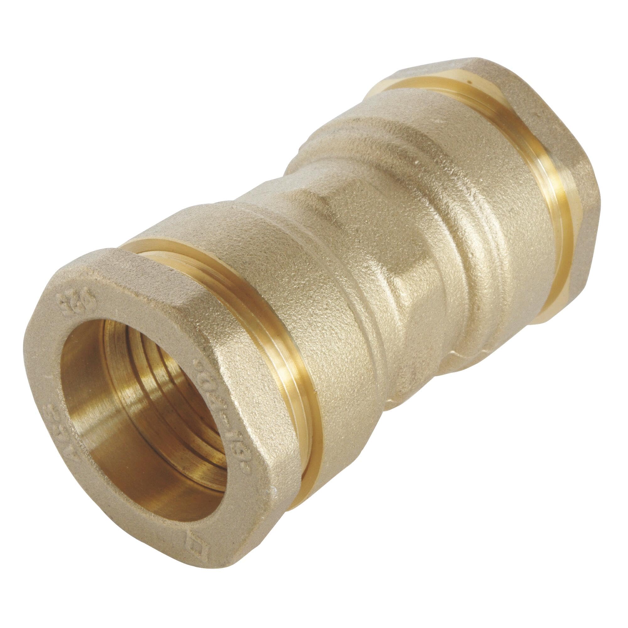 SOMATHERM FOR YOU, Raccord laiton manchon égal pour tube PE Ø40 mm - Longueur 80 mm, pression 20 bars, température -​10° à +​80°C, joint torique EPDM, norme ACS, garantie 5 ans