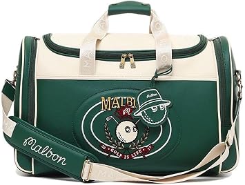 Jinghui Golf Boston Bag, Carry-on Bag, Golf Bag, Garment Bag, Handbag, Mens, Womens, Large Capacity, Double Layer, Shoe Storage, Shoulder Strap, Stylish, 2-Way Travel Bag, Round Sports, Travel, Gym Bag Green