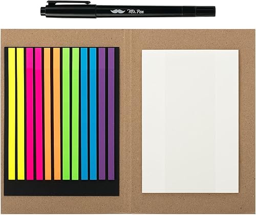 Mr. Pen - Juego de cinta transparente para resaltadores de la Biblia y notas adhesivas, 331 unidades, pestañas de notas adhesivas, pestañas de