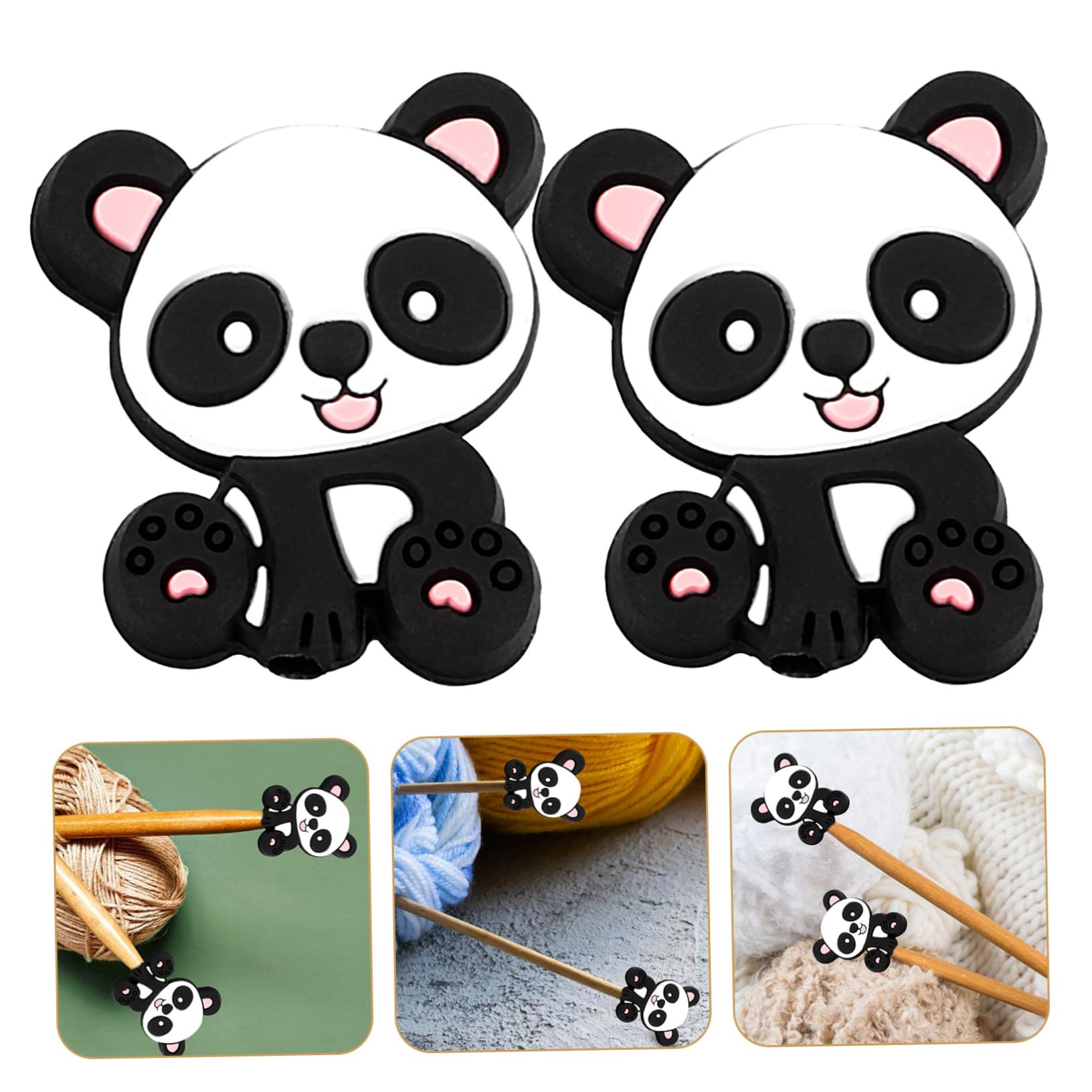 STOBOK 4 Juegos De Tapones De Goma Para Agujas De Tejer Tapones De Seguridad Suaves Y Flexibles Para Proyectos De Crochet Para Uso Doméstico O En Tiendas 10 Unidades X 4