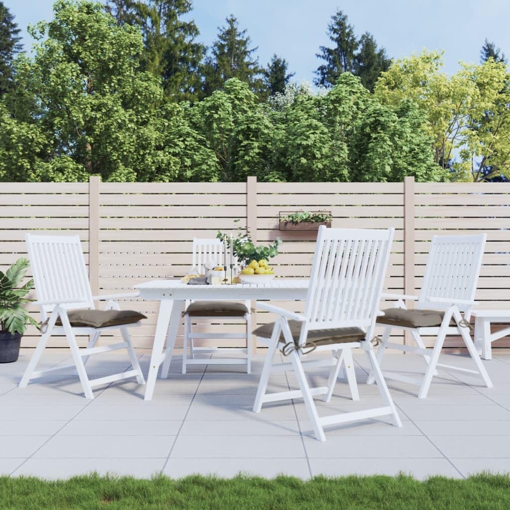 vidaXL Lot de 4 Coussins de Palette, Galette de Siège Imperméable, Coussin de Jardin, Décoration d'Extérieur Terrasse, Taupe 50x50x7 cm Tissu Oxford
