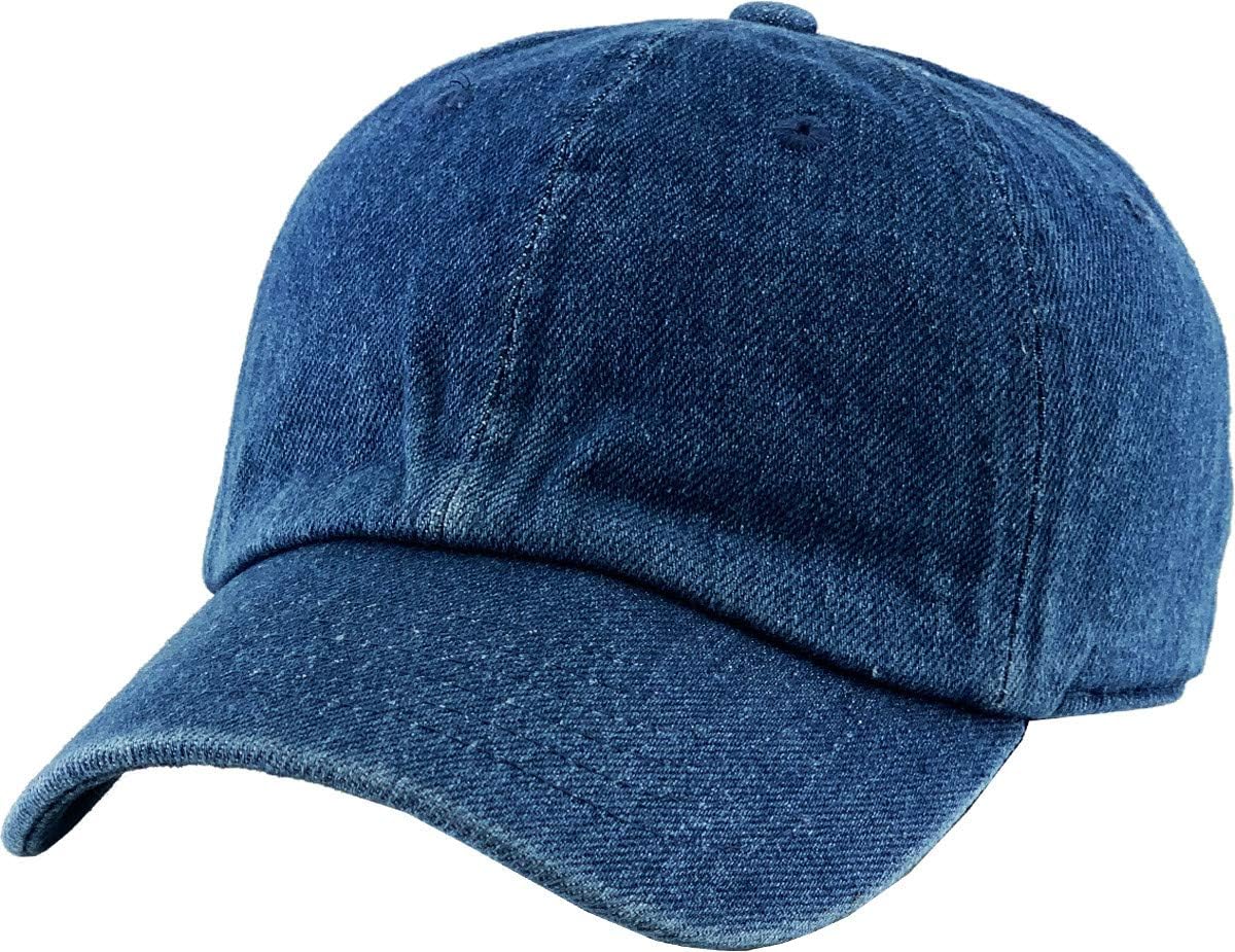Funky Junque Kids Baseball Cap Unisex Low Profile Hat - Dark Denim