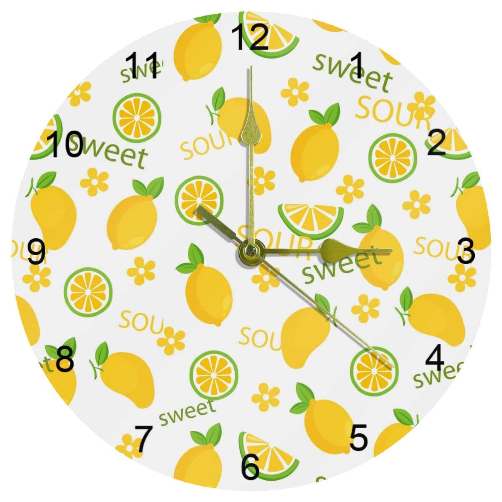 Horloge murale silencieuse 25 cm chiffres arabes maison bureau