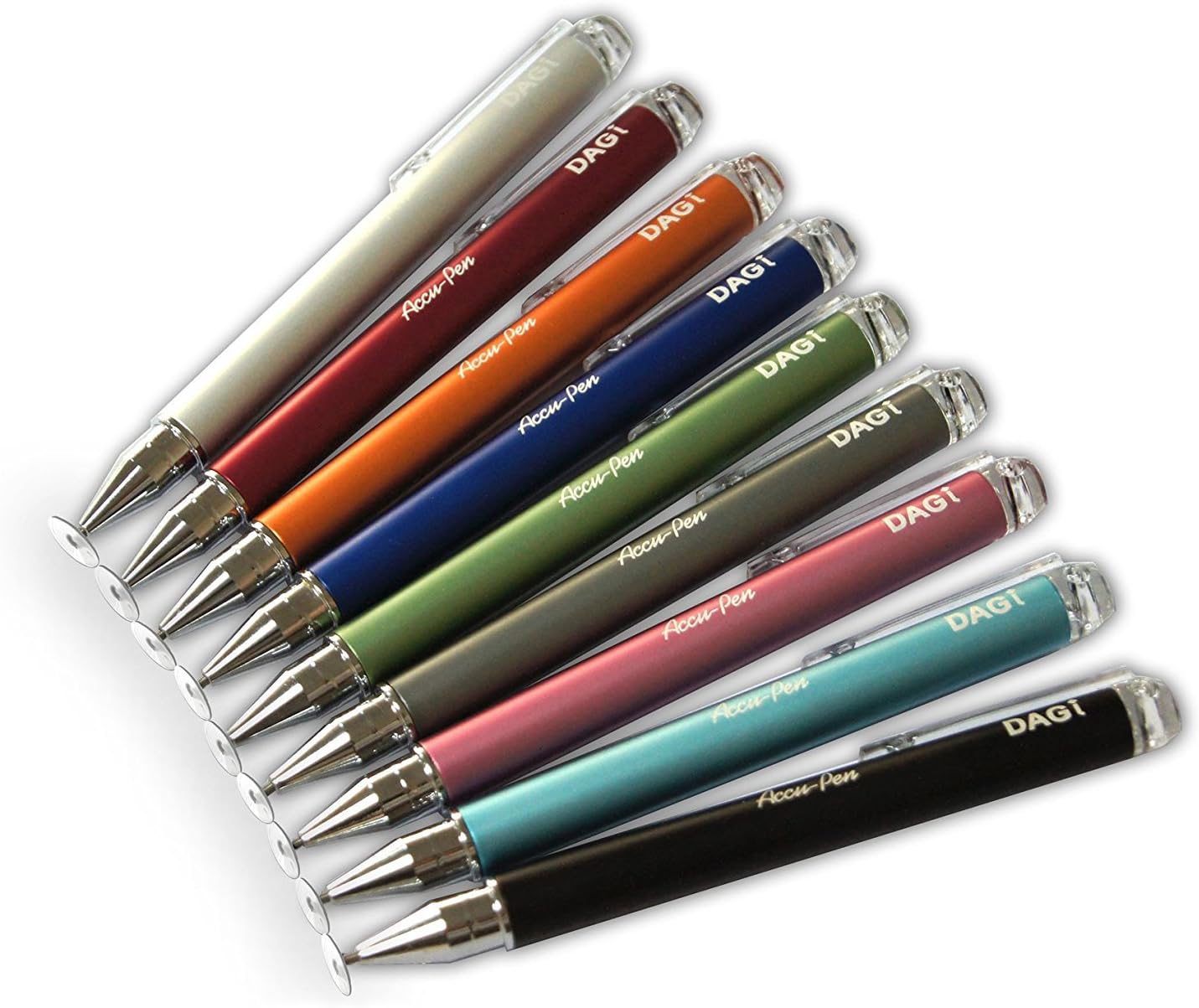 Dagi P504 Stylus Touch Pen for Apple iPad Air, iPad, iPad 2, iPad 3, iPad 4, iPad Mini, iPhone 5, iPhone 4, iPod, Galaxy S4, Galaxy S3, Galaxy Tab, Kindle Fire, Google Nexus (Black) - Retail Packaging