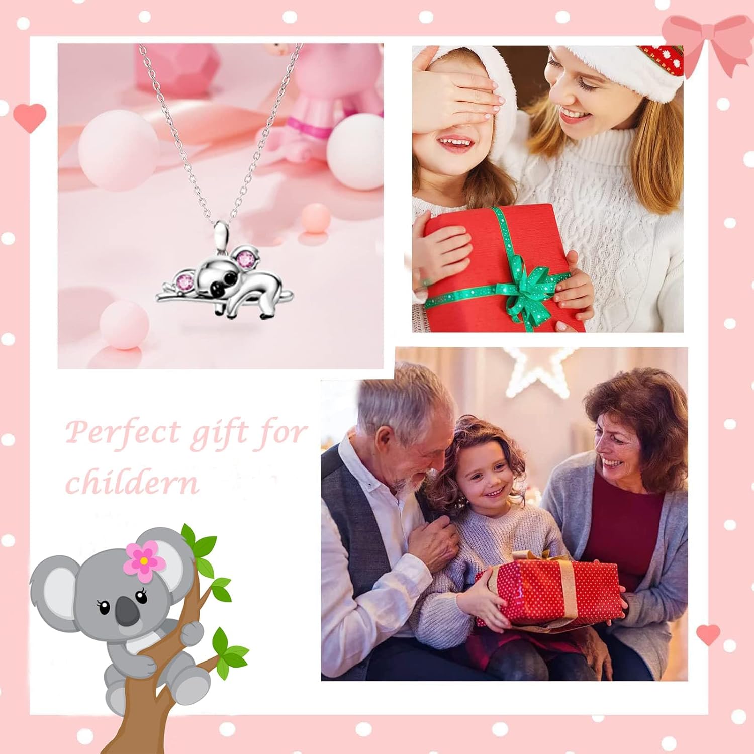 Cute Koala pendant necklace,for Girls Boys Pendant Necklaces Gifts Jewelry Gifts for Girls Daughter Boys Son Granddaughter Niece Birthday Christmas Graduation Gif over 3 years old. - Image 5