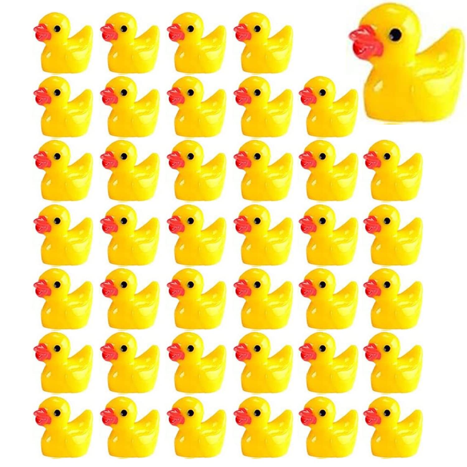40 Pcs Mini Duck Figures