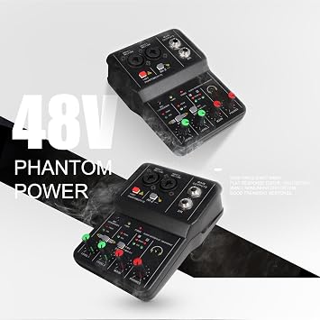 USB Audio Interface 16-bit/49 KHz Audio Mixer Console Interface for Recording