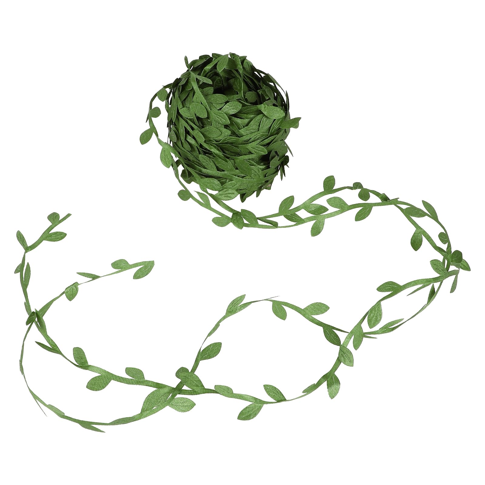 Ficelle De Vigne à Feuilles Artificielles Ficelle De Jute Naturelle Avec Feuilles Vertes Ruban