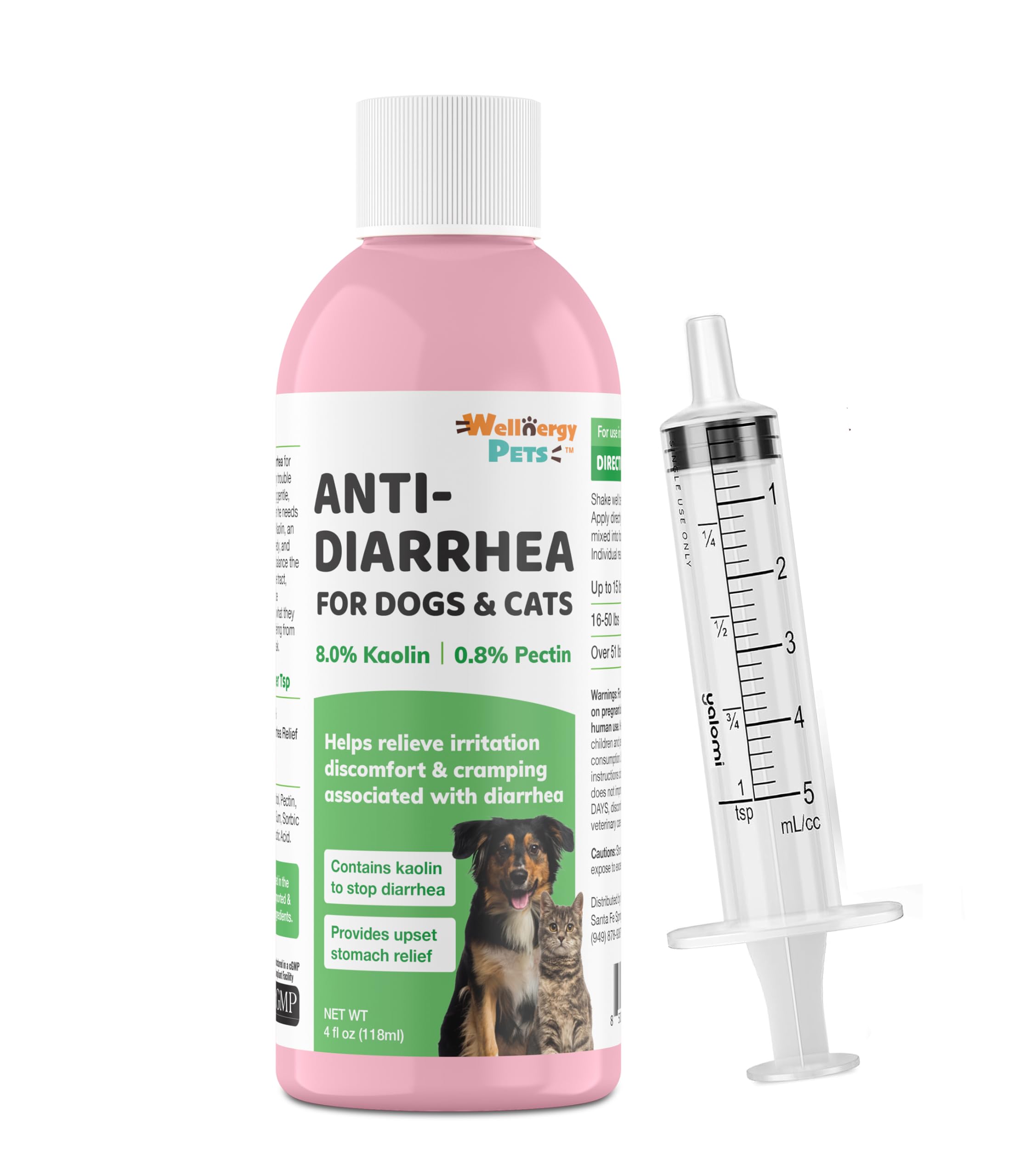 Anti Diarrhea Liquid for Dogs - Dog Diarrhea Relief with Kaolin (4 oz.)