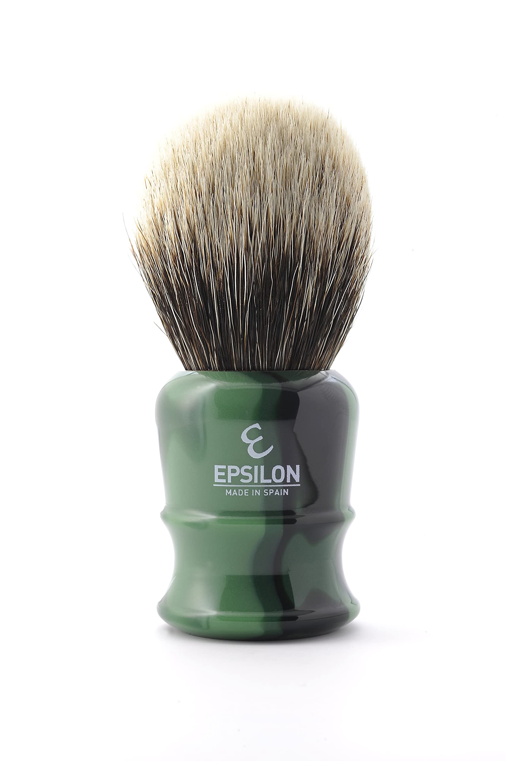 Epsilon Pennello da Barba in Tasso Bianco Verde 50/26 mm, Standard, Unico