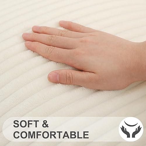 Miniatura 2 de Juego de 2 fundas de almohada decorativas de 16 x 16 pulgadas, fundas de almohada de franela de felpa suave de doble cara para sofá, sala de estar,