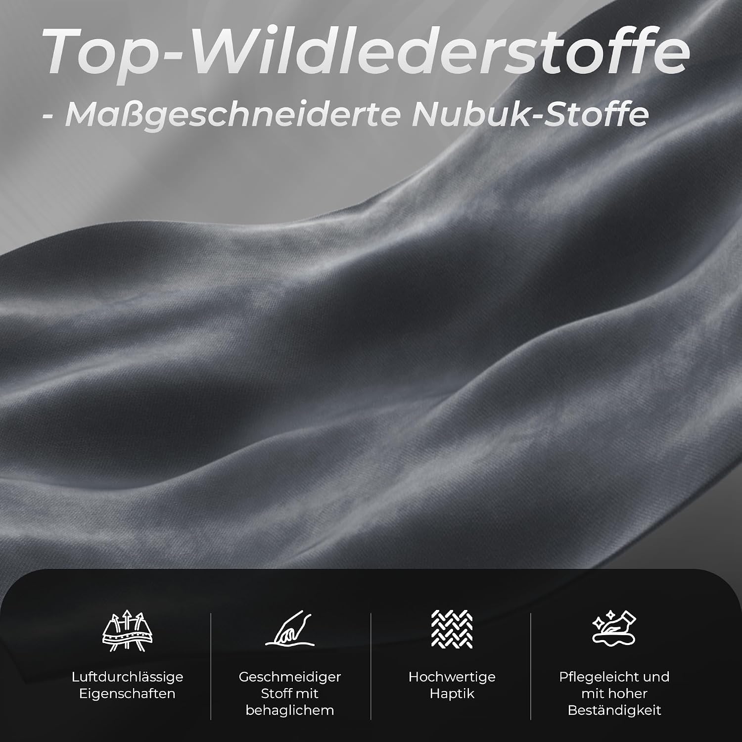 Dowinx Chaise Gaming,Ergonomique Dureau,Simili Daim – Produktfoto