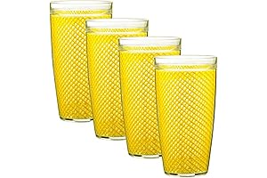 Kraftware The Fishnet Collection New Doublewall Drinkware, Set of 4