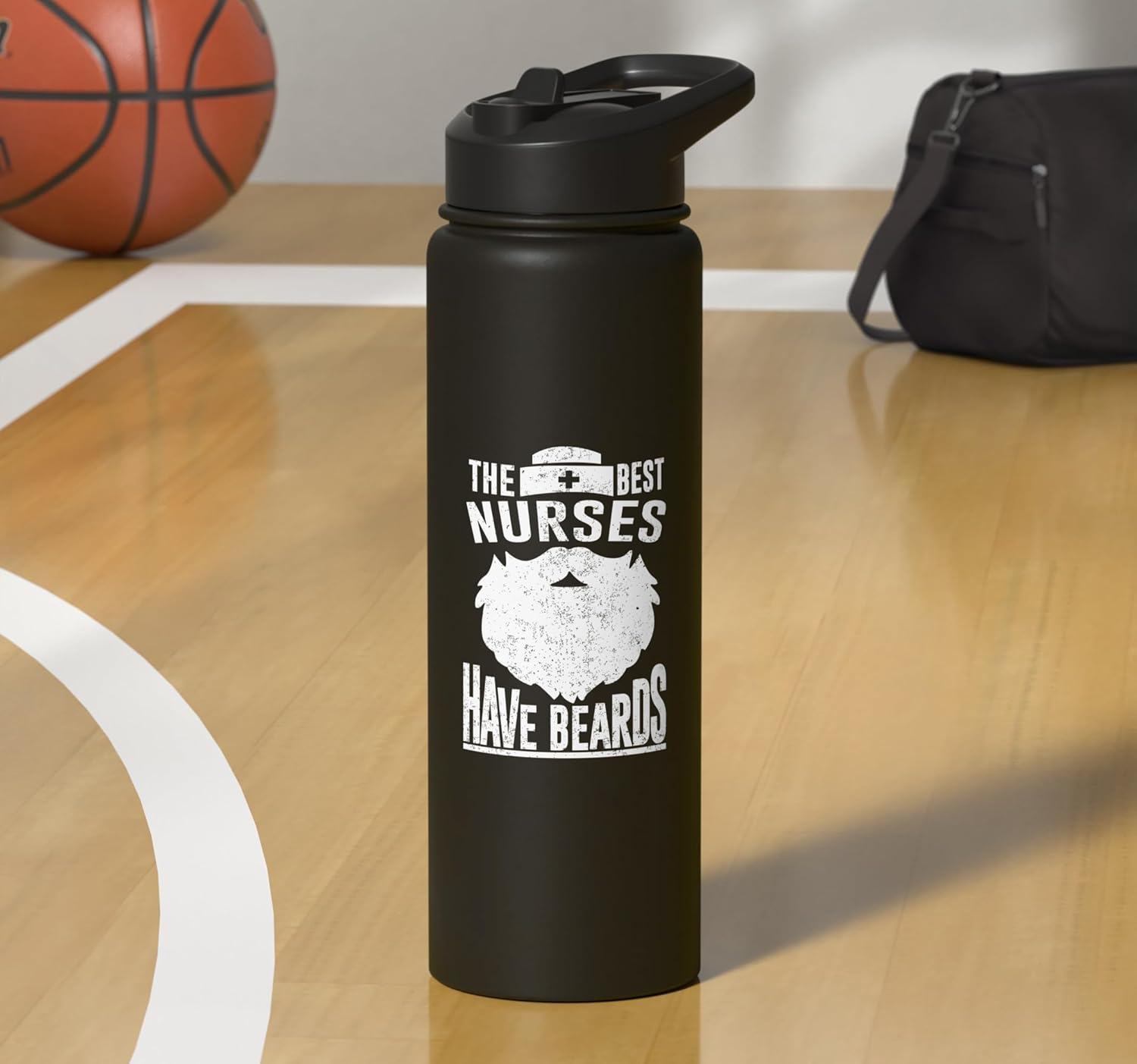 The Best Nurses Have Beards | Nurse Stainless Steel Insulated Water Bottle
