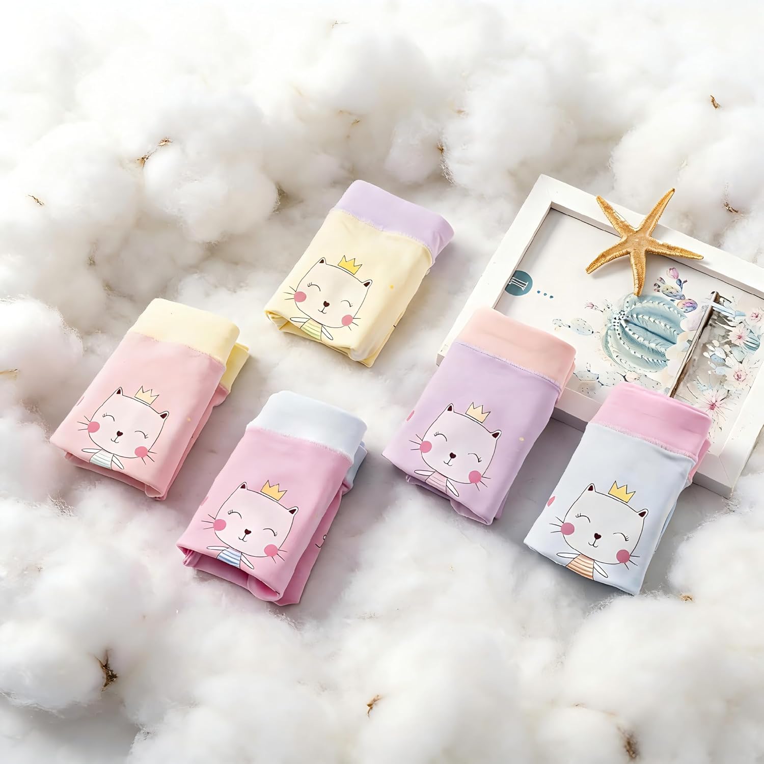 Girls Cotton Underwear Soft Boy Shorts Kids Boxer Briefs Panties(Pack of 5) - Image 8