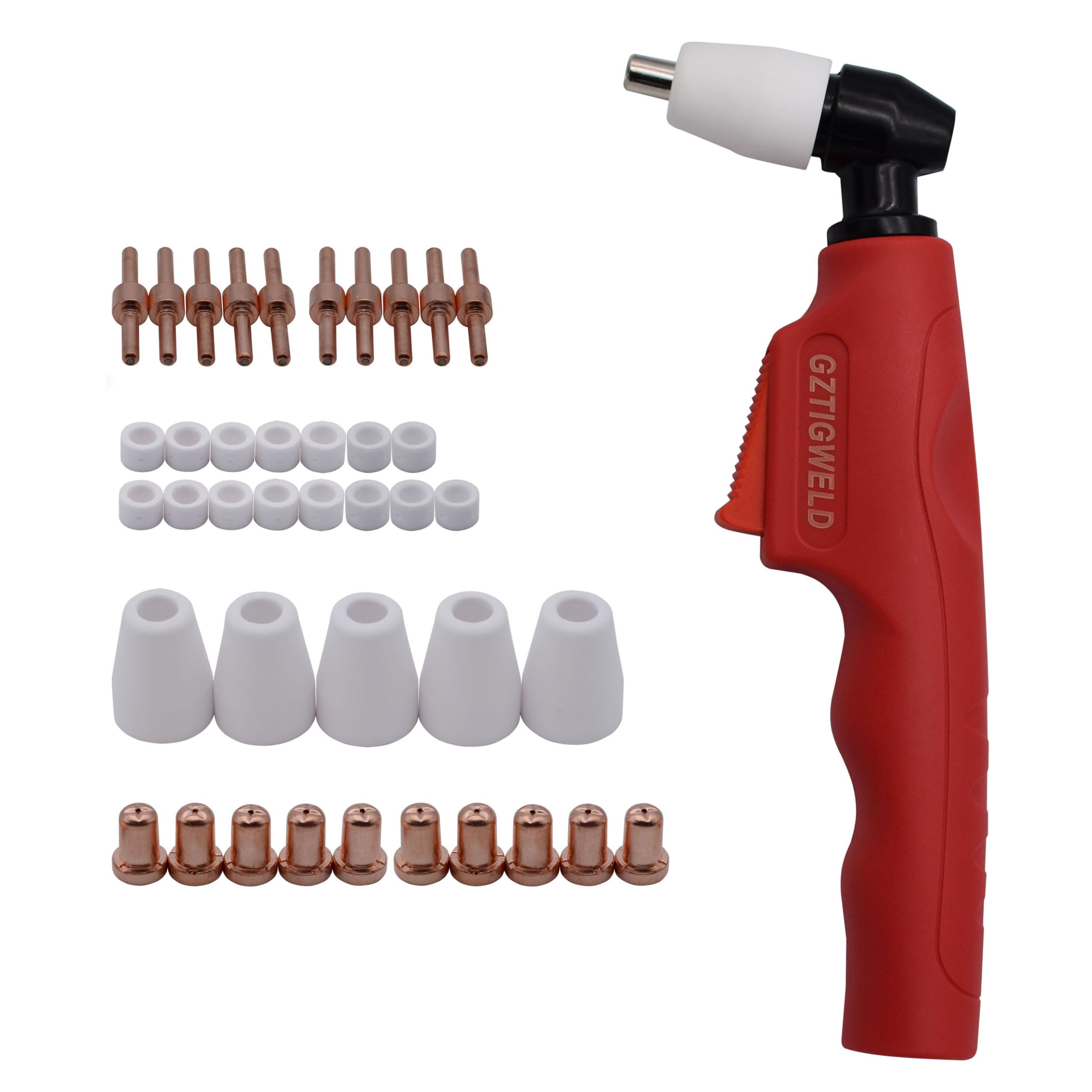 PT31/LG40 Air Plasma Cutter Torch Head – 40A Inverter, 12mm Max Cut, Compatible With CUT-30, CUT-40, LGK40, CT Series
