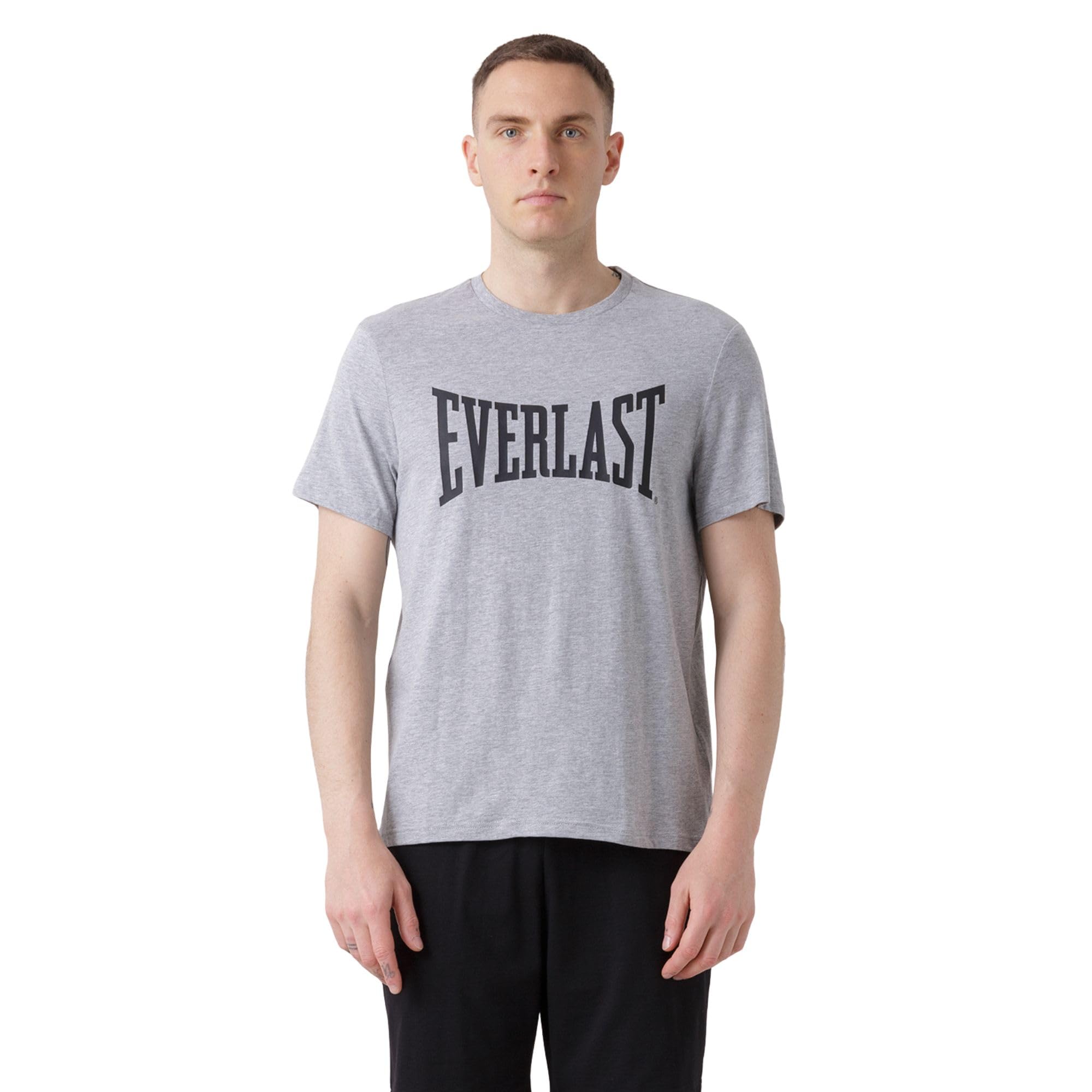 Everlast Herren M000 Grey Melange Jersey T-Shirt