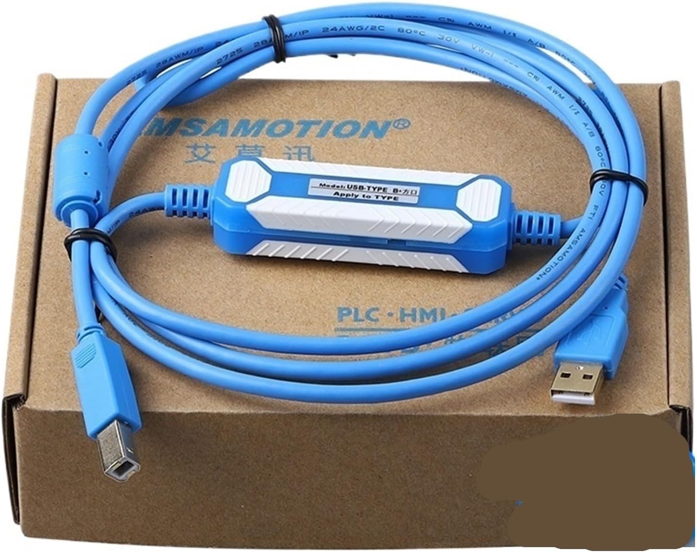 PLC Programming Cable Data Cable CP1E CP1L CJ2M Series Square Port Download Cable USB-CP1H(ADM3160 chip)