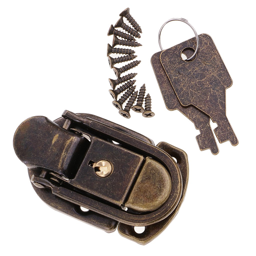 MERISHOPP Zinc Alloy Vintage Old Style Padlock Lock with Keys for Cabinet Home Decoration Collectibles | Tools Hardware & Locks | Locks Keys (B0CKBRZ746) Amazon Price History, Amazon Price Tracker