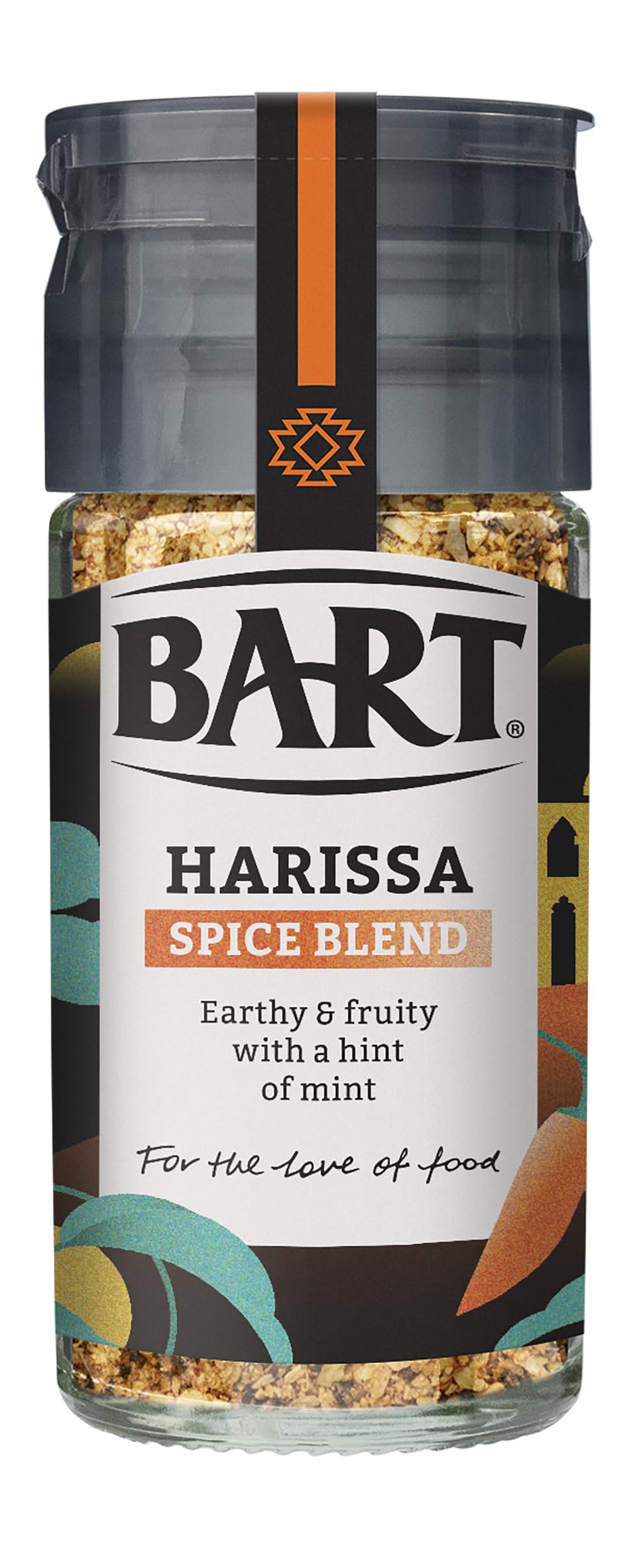 BART Harissa Spice Blend - Pack of 6 x 36g - Warm & Aromatic, Ideal for North African & Middle Eastern Cooking