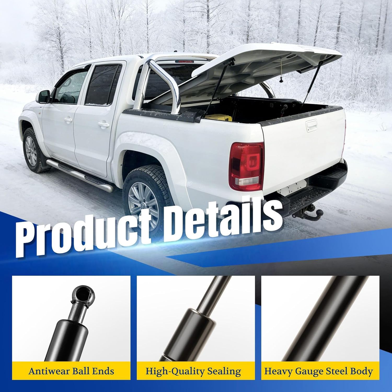 ARANA ST360P40 36 inch 40Lb Gas Struts Spring Shocks SL2440 36 inch 40Lb Lift Support for Teardrop Camper Door Tonneau Cover Truck Topper Bed Camper Shell RV Kitchen Door, Set of 2