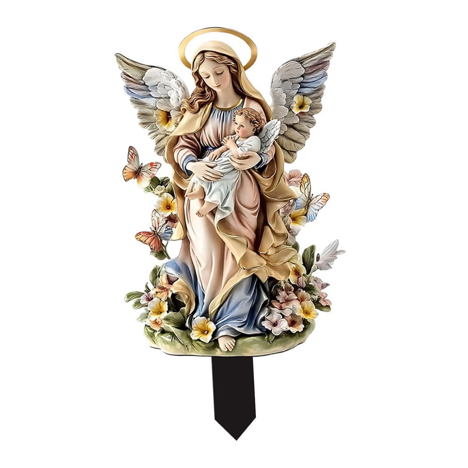 Garden Stakes Multifunctional Gifts Gifts 2D Plague for Outdoor Patio Spring Style E-image-30