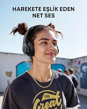 Soundcore Q11i Kulak Üstü Bluetooth Kulaklık, Derin Bas, 60 Saat Çalma Süresi, Yüksek Çözünürlüklü Ses, Çoklu Bağlantı, Siyah - A3005 | Yüksek Çözünürlüklü ses, çıkarılabilir kulak yastıkları, çok noktalı bağlantı, Bluetooth, kablosuz