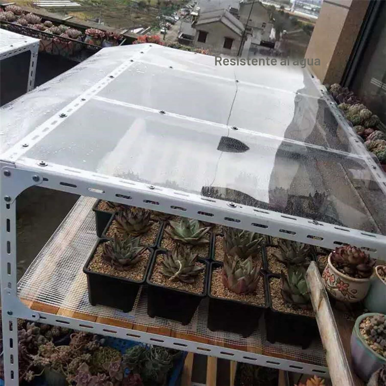Lámina de Plástico Acrílico Transparente,Planchas de Policarbonato para Techos,1mm Espesor,Cubierta de Invernadero,Paneles para Tejado a Prueba de Lluvia,Fácil de Doblar (1.0m x 2m)