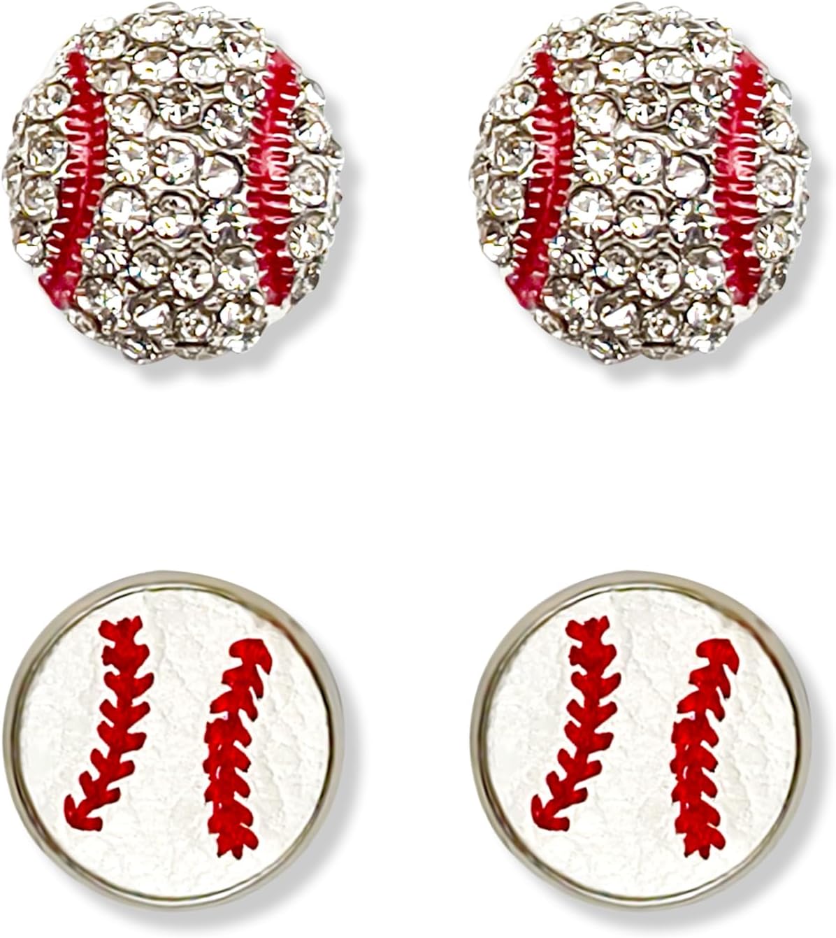 Baseball Earrings for Women Baseball Stud Earrings Baseball Mom Earrings Sports Earrings Baseball Fan Gift for Mom Baseball Jewelry