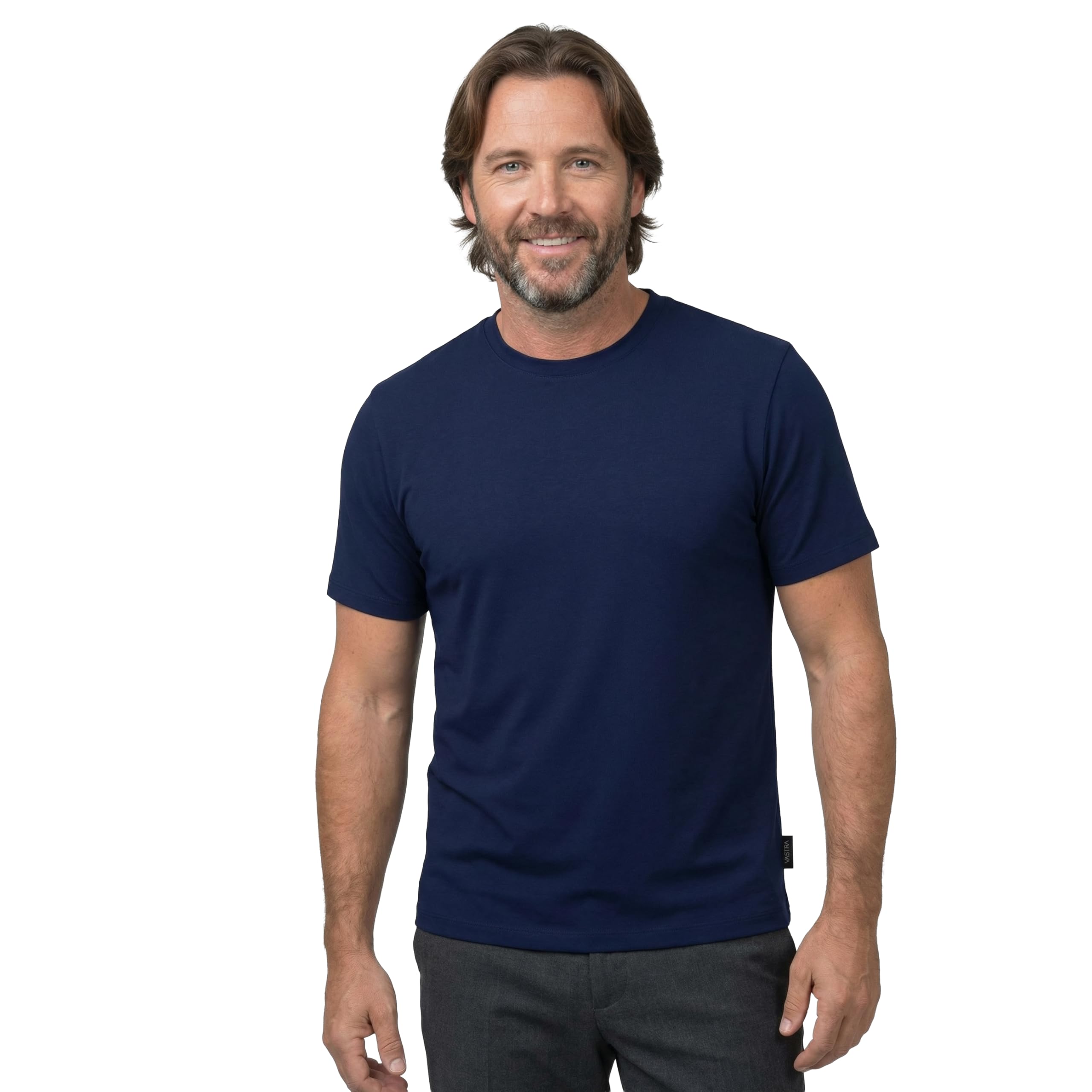 Vastra Brands 95% Premium Bamboo - Camiseta para hombre (paquete doble)
