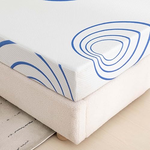 Miniatura 8 de Colchón individual de espuma viscoelástica de gel refrescante de 8 pulgadas, con infusión de carbón de bambú para aliviar la presión, colchón en una