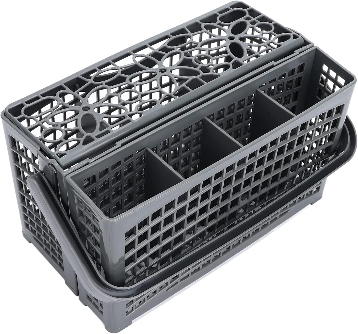 Dishwasher Replacement Cutlery Gray2in1 Utensil Storage Basket with