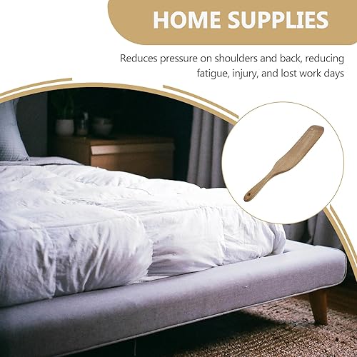 Miniatura 6 de Herramienta de elevación de colchón de madera para cambio de sábanas, paleta de cama de color café, elevador de colchón que ahorra esfuerzo con