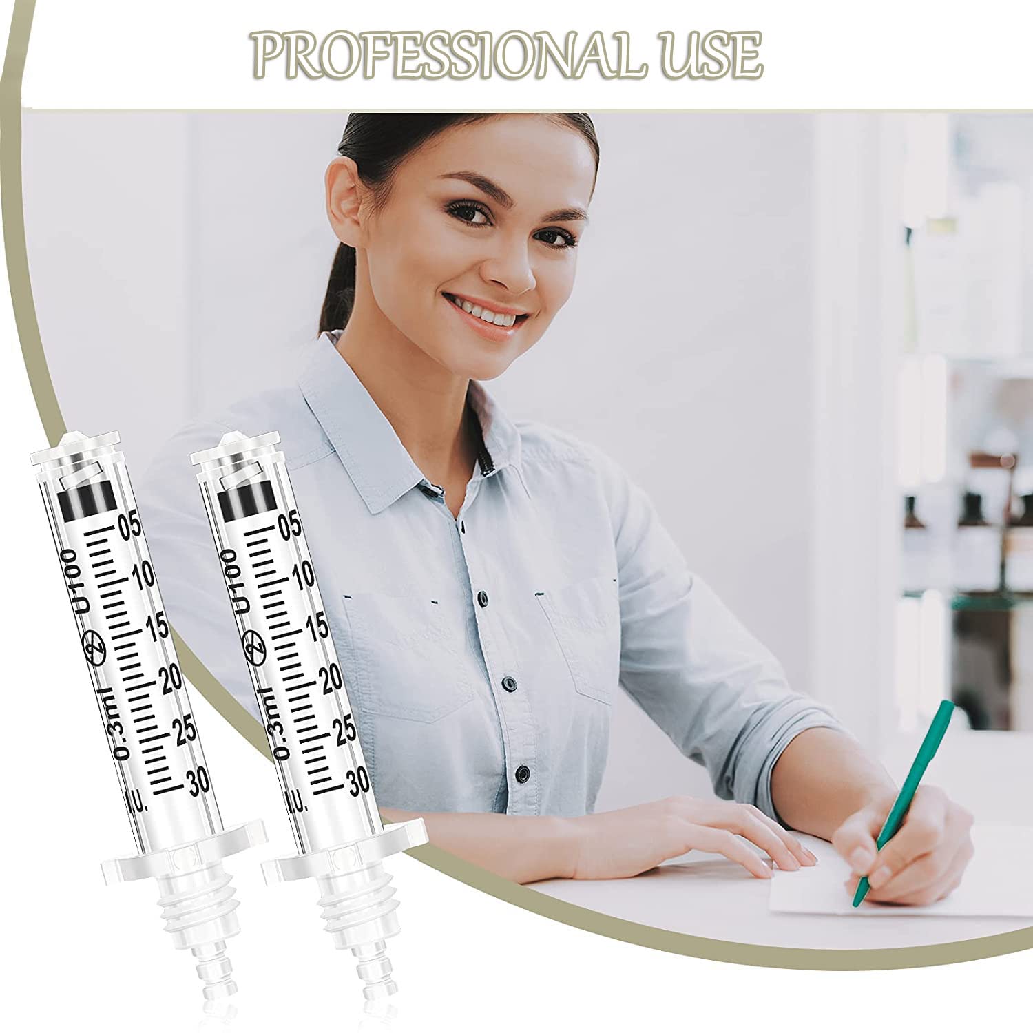 0,3 ml Monouso Testa della Fiala per Accessorio Penna Acido Ialuronico, Donne Labbro Lifting Anti Rughe Accessorio di Bellezza Saloni di Bellezza per la Cura della Pelle,10pcs