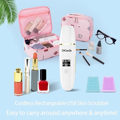 Miniatura 9 de Limpiador facial para eliminar puntos negros, limpiador de poros, espátula de piel, raspador de piel (rosa)