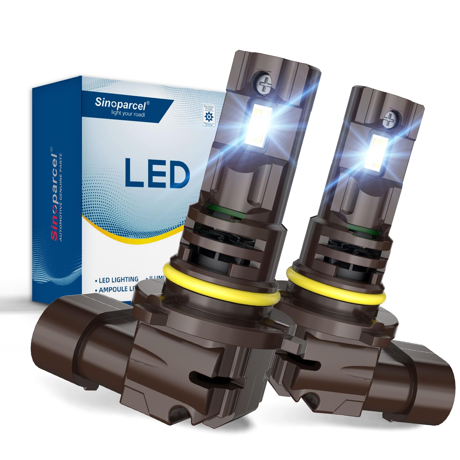 Sinoparcel Premium H15 LED Headlight Bulb, Super Bright 6500K White H15 Headlight Bulb for High Beam or DRL, 1:1 Size, with Cooling Fan, Pack of 2 — view 26